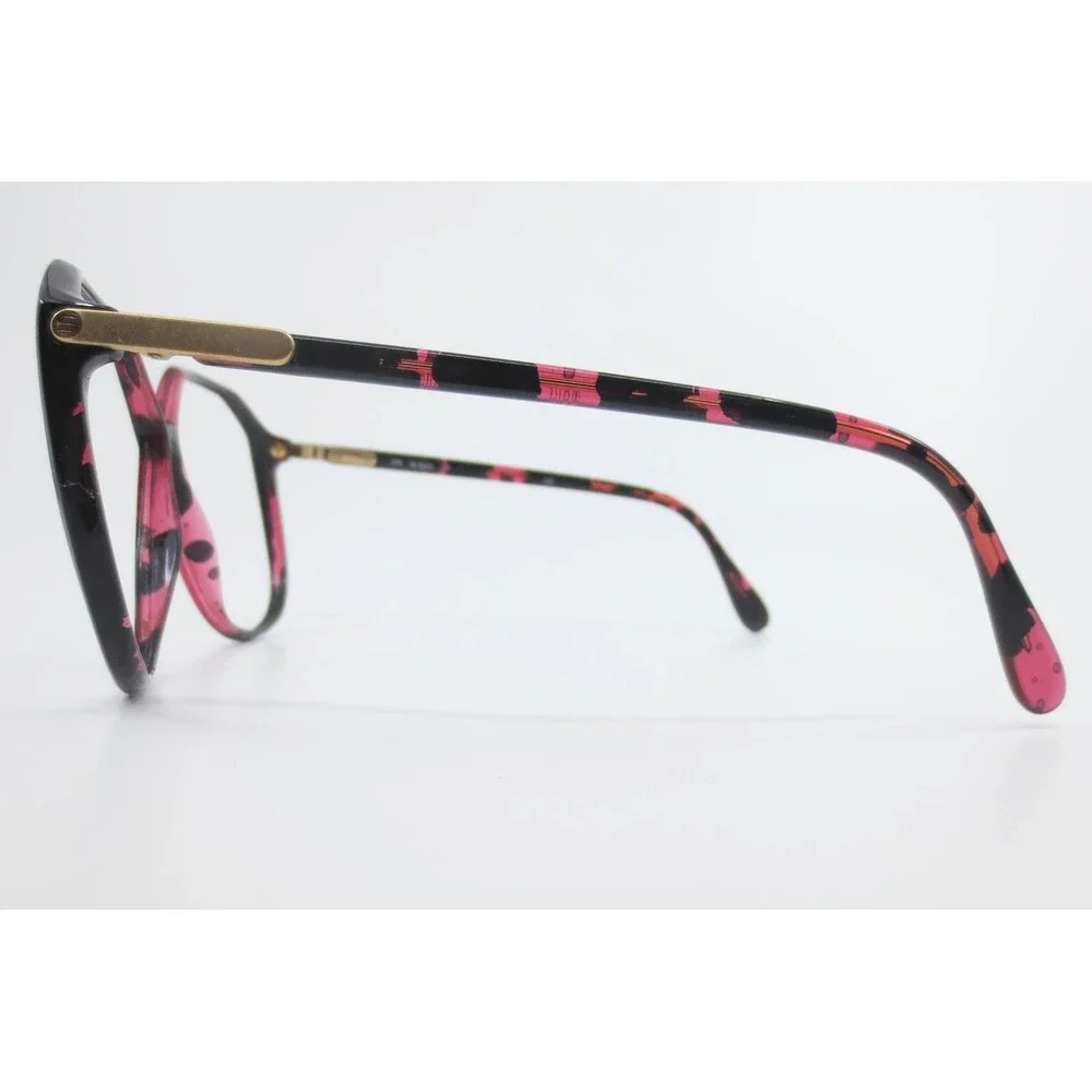 Silhouette SPX M 3033 Eyeglasses Black Pink Marbled Oversized Frames Austria 135